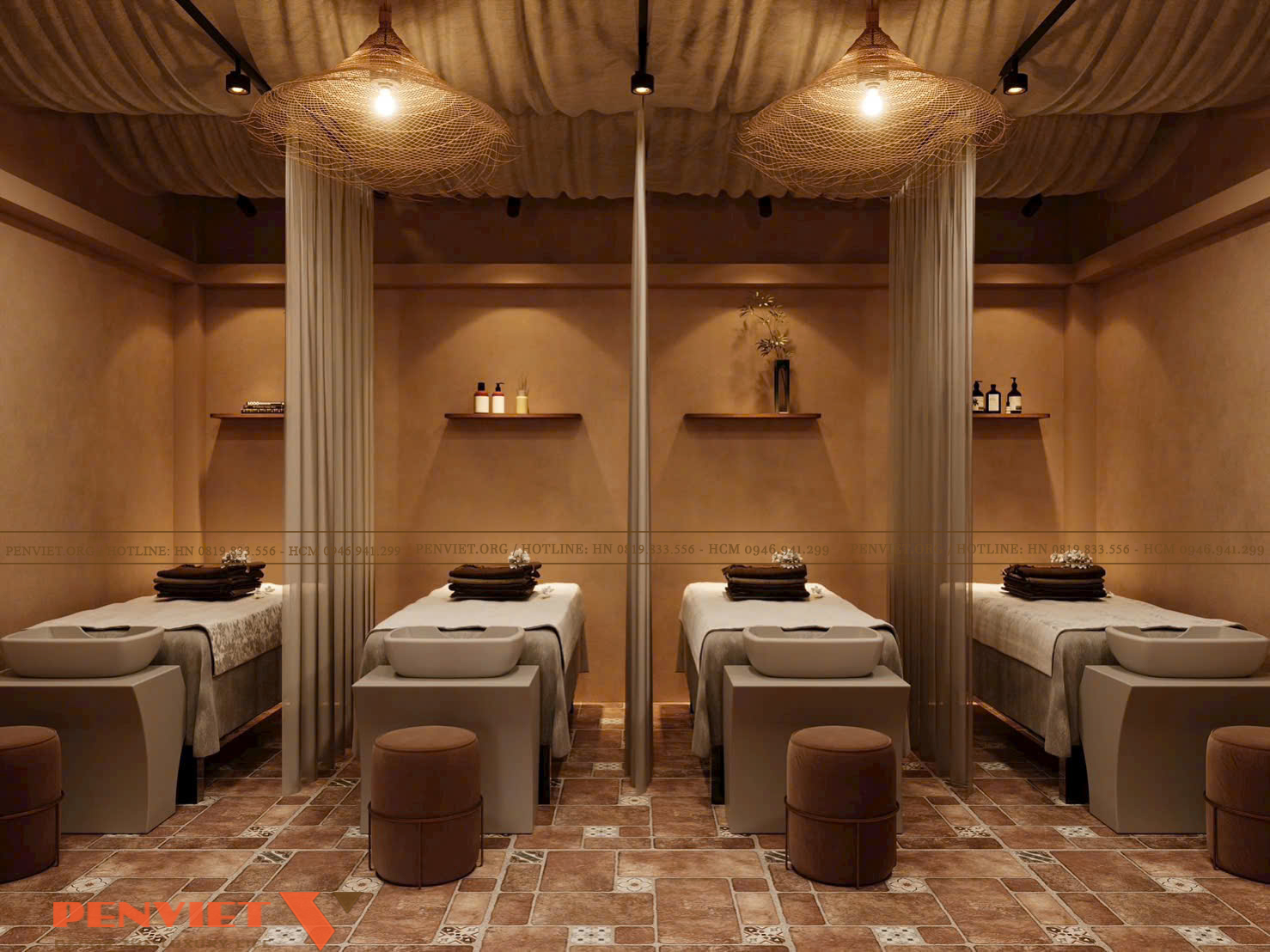 Thiết kế spa Mộc An theo phong cách Wabi Sabi kết hợp Japandi thiet ke spa moc an 20