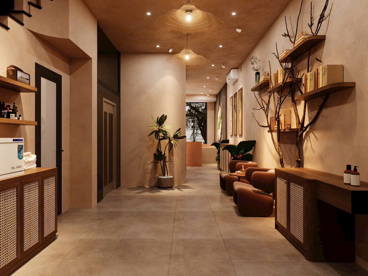 Thiết kế spa Mộc An theo phong cách Wabi Sabi kết hợp Japandi thiet ke spa moc an 9