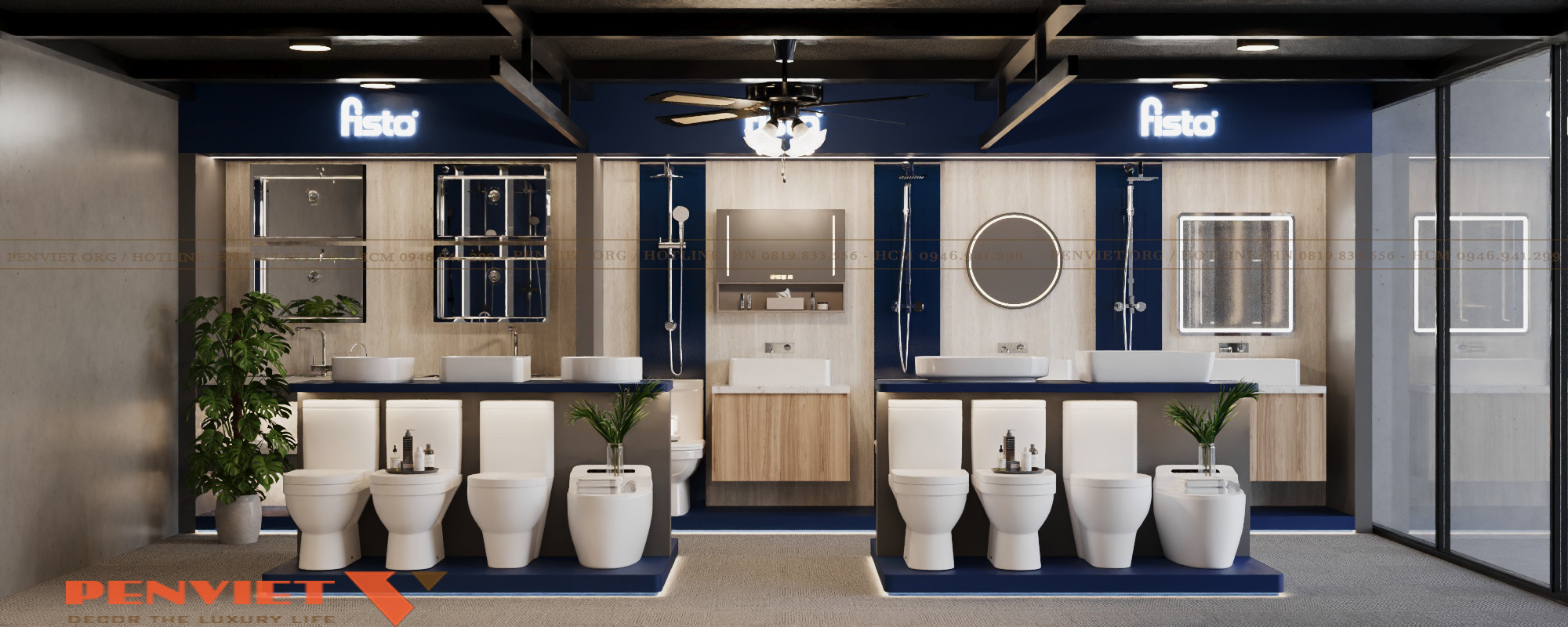 Thiết Kế Showroom Thiết Bị Vệ Sinh Tâm Thảo 1 3