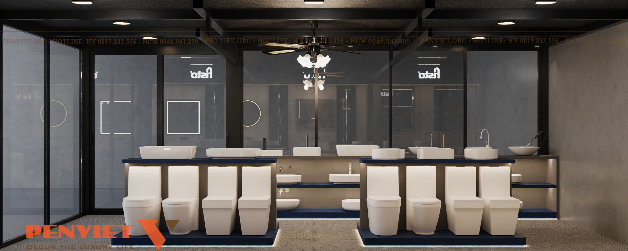 Thiết Kế Showroom Thiết Bị Vệ Sinh Tâm Thảo 13
