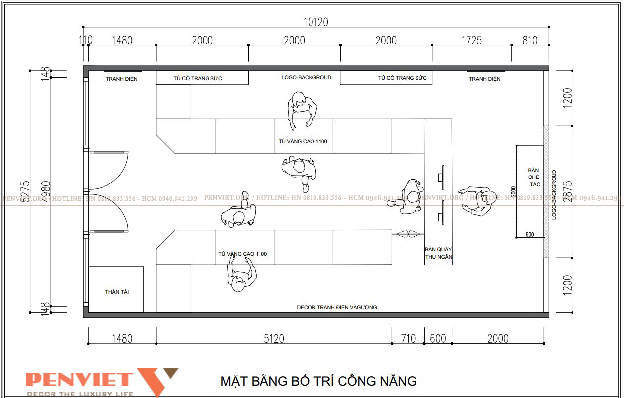 Thiết Kế Tiệm Vàng Hiền Đạt 50m² Tại Quốc Oai – Không Gian Kinh Doanh Sang Trọng Capture