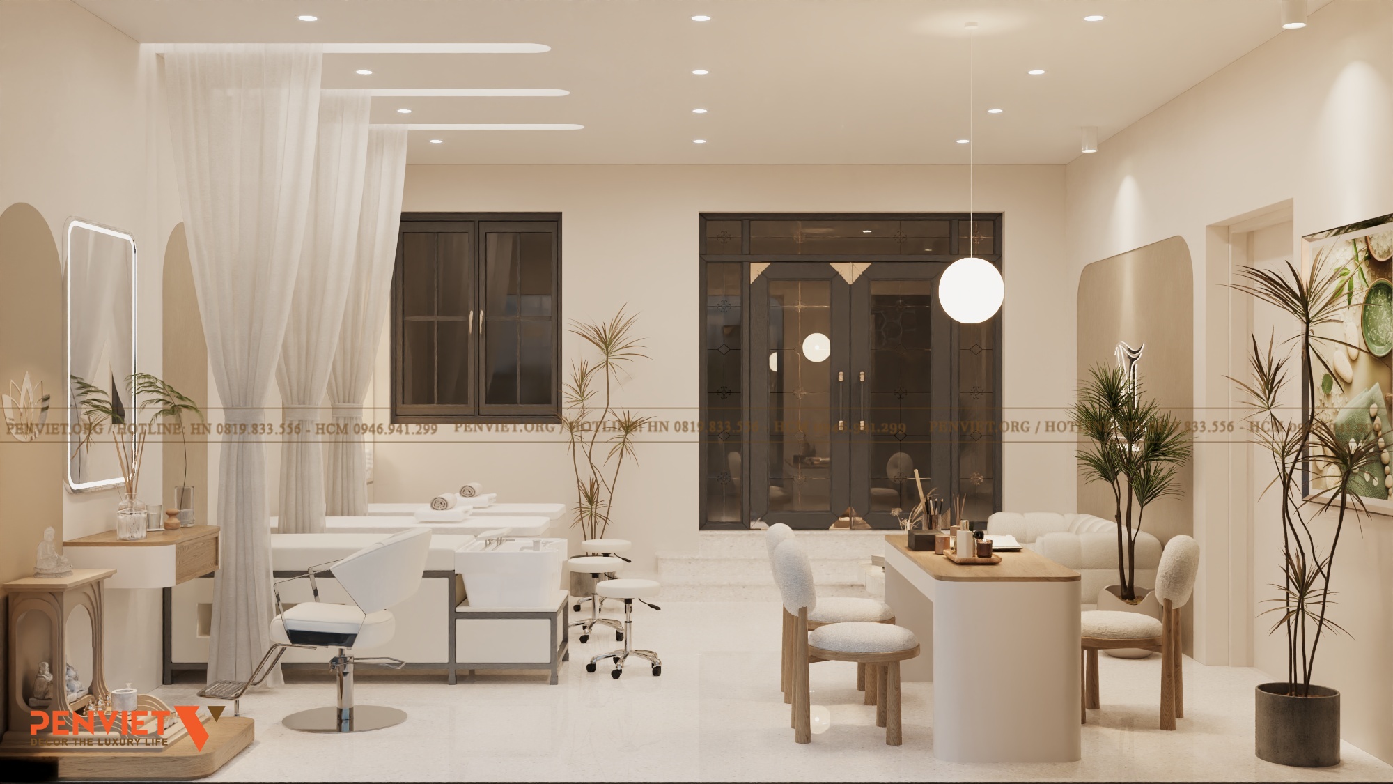 Thiết kế Spa Nguyễn Thơm Spa 30m² tại Hưng Yên – Không gian tối giản, thư giãn 13 2
