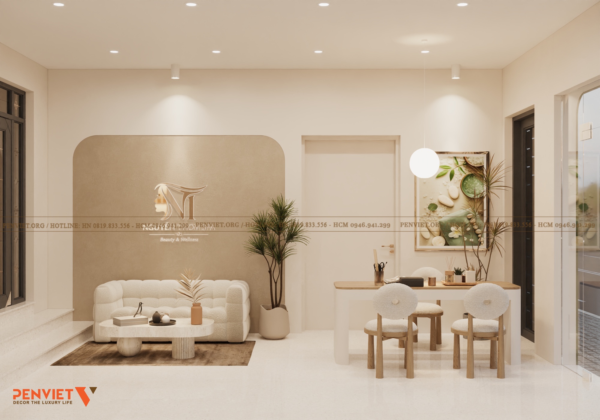 Thiết kế Spa Nguyễn Thơm Spa 30m² tại Hưng Yên – Không gian tối giản, thư giãn 15 2