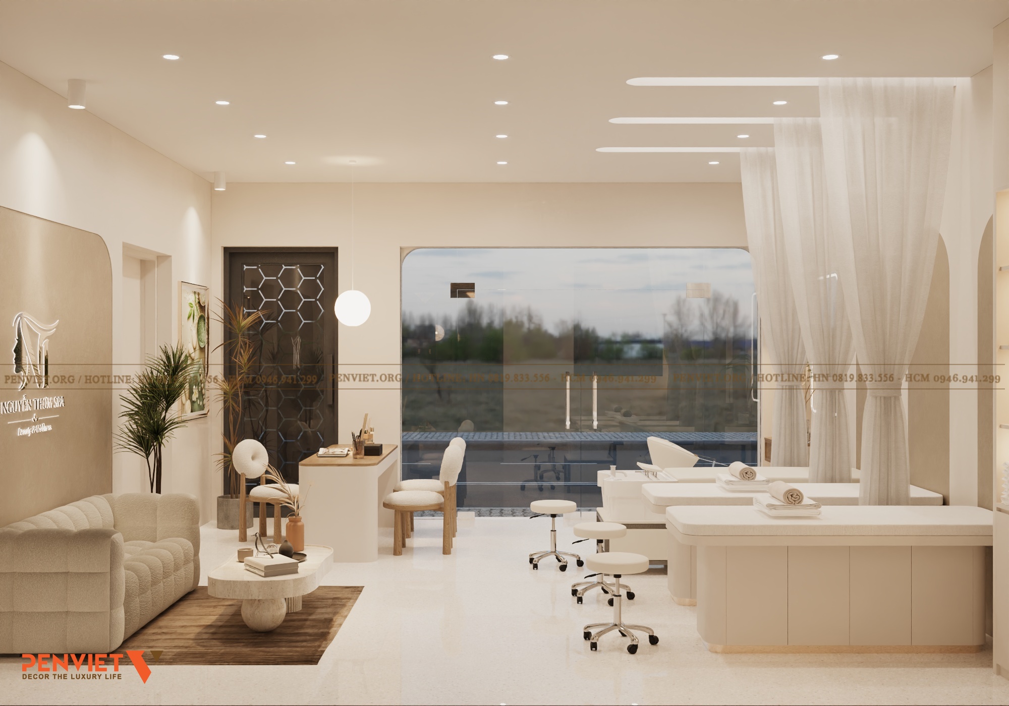 Thiết kế Spa Nguyễn Thơm Spa 30m² tại Hưng Yên – Không gian tối giản, thư giãn 16 2