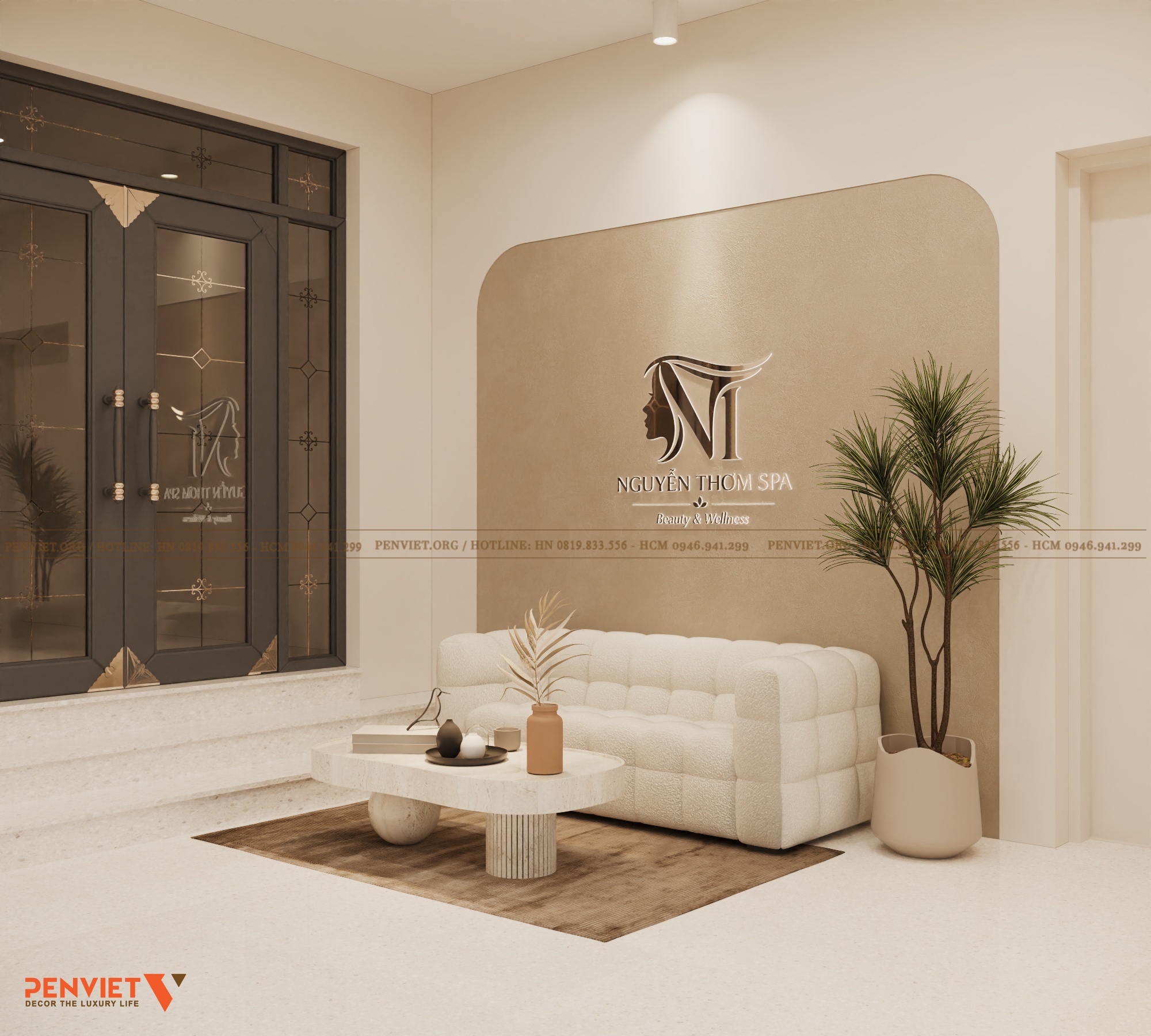 Thiết kế Spa Nguyễn Thơm Spa 30m² tại Hưng Yên – Không gian tối giản, thư giãn 20 2