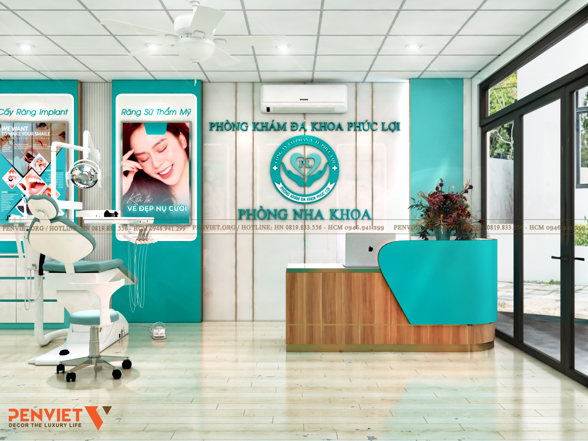 Thiết kế phòng khám nha khoa – Phòng khám đa khoa Phúc Lợi P NHA KHOA C6