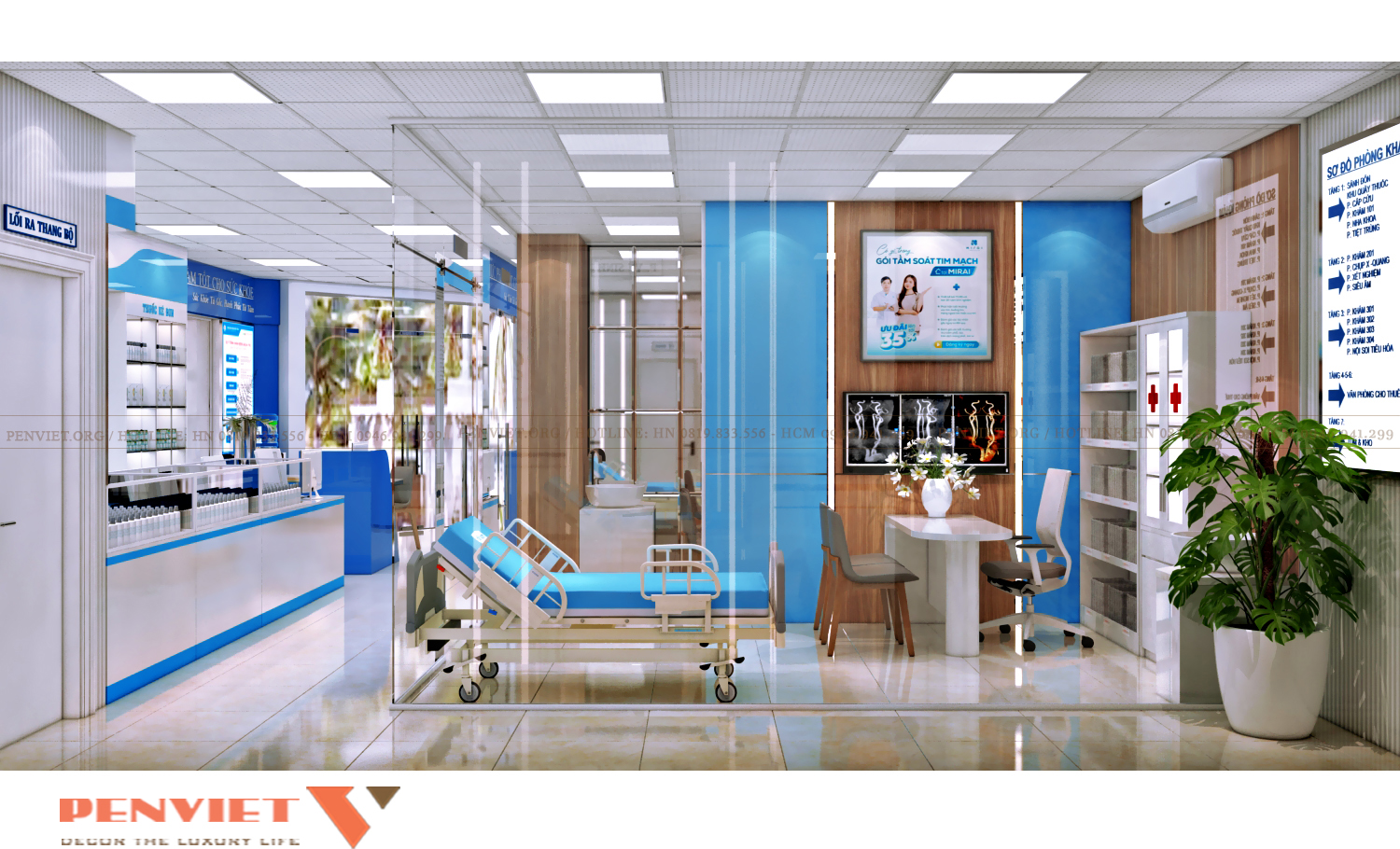 Thiết kế Bệnh viện Hùng Vương Hà Nội – Giải pháp không gian y tế hiện đại, tối ưu vận hành theo tiêu chuẩn bệnh viện T1 C16