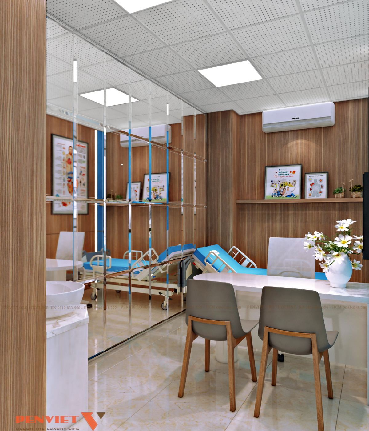 Thiết kế Bệnh viện Hùng Vương Hà Nội – Giải pháp không gian y tế hiện đại, tối ưu vận hành theo tiêu chuẩn bệnh viện T1 C22