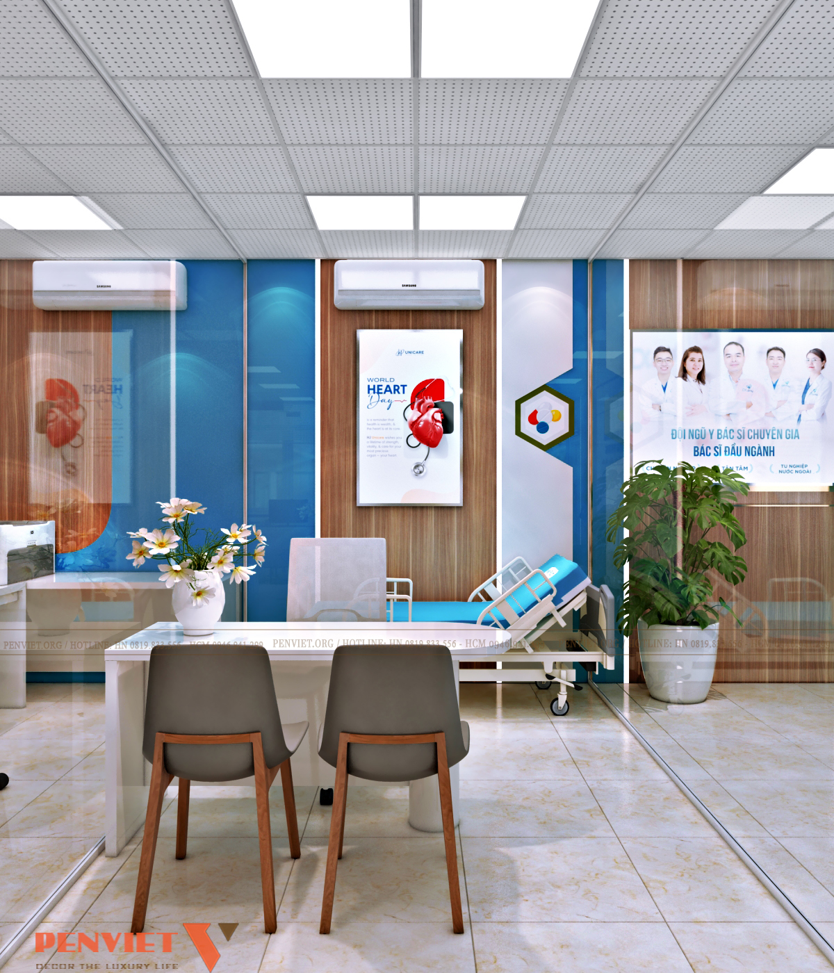 Thiết kế Bệnh viện Hùng Vương Hà Nội – Giải pháp không gian y tế hiện đại, tối ưu vận hành theo tiêu chuẩn bệnh viện T2 C15