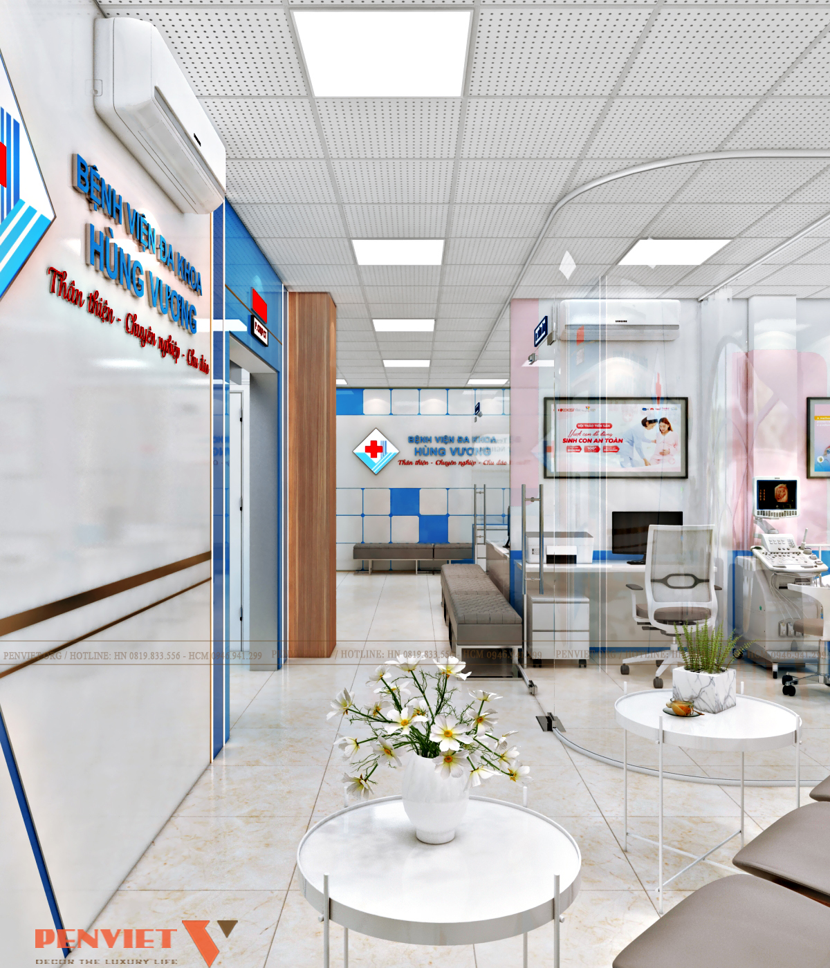 Thiết kế Bệnh viện Hùng Vương Hà Nội – Giải pháp không gian y tế hiện đại, tối ưu vận hành theo tiêu chuẩn bệnh viện T2 C30