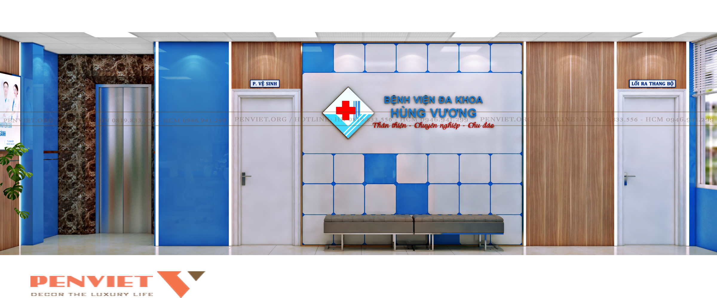 Thiết kế Bệnh viện Hùng Vương Hà Nội – Giải pháp không gian y tế hiện đại, tối ưu vận hành theo tiêu chuẩn bệnh viện T2 C6