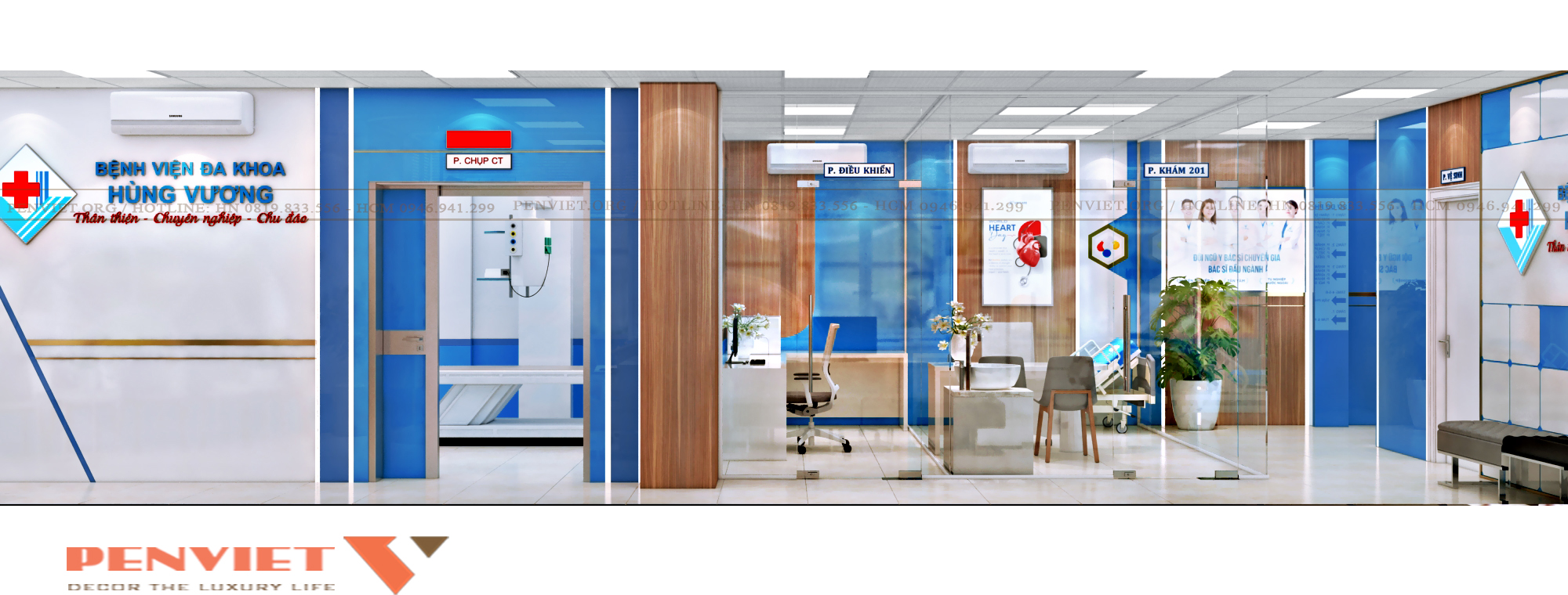 Thiết kế Bệnh viện Hùng Vương Hà Nội – Giải pháp không gian y tế hiện đại, tối ưu vận hành theo tiêu chuẩn bệnh viện T2 C7