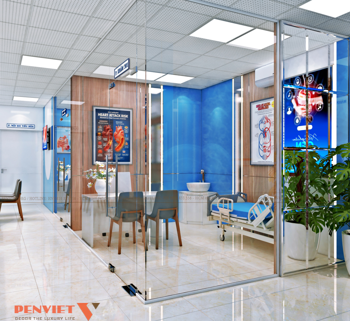 Thiết kế Bệnh viện Hùng Vương Hà Nội – Giải pháp không gian y tế hiện đại, tối ưu vận hành theo tiêu chuẩn bệnh viện T3 C16