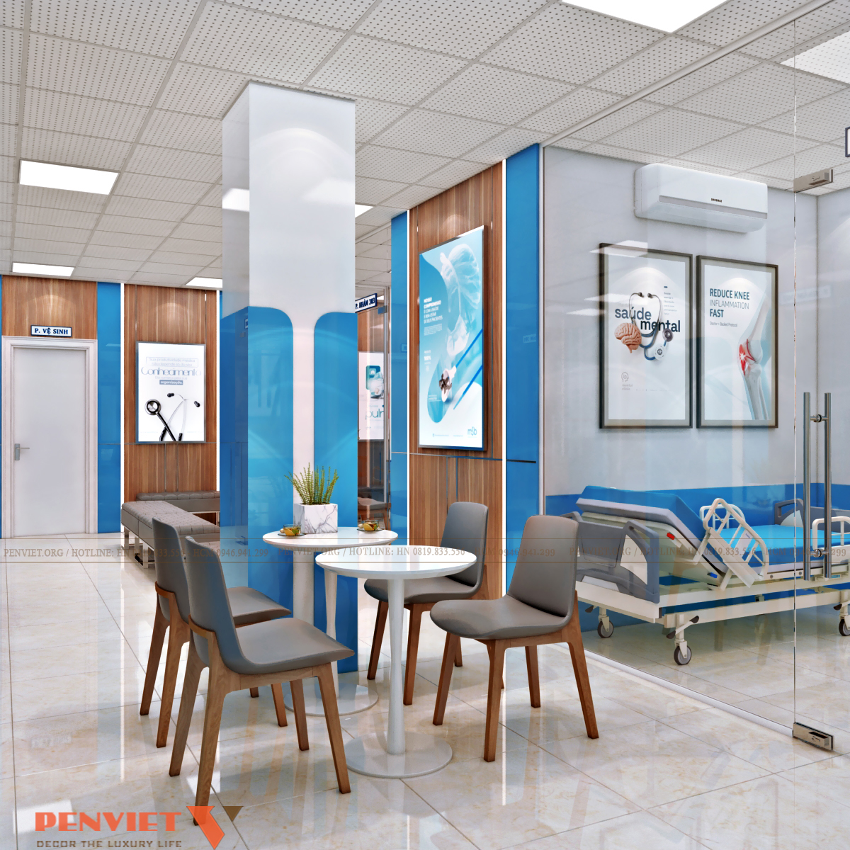 Thiết kế Bệnh viện Hùng Vương Hà Nội – Giải pháp không gian y tế hiện đại, tối ưu vận hành theo tiêu chuẩn bệnh viện T3 C21