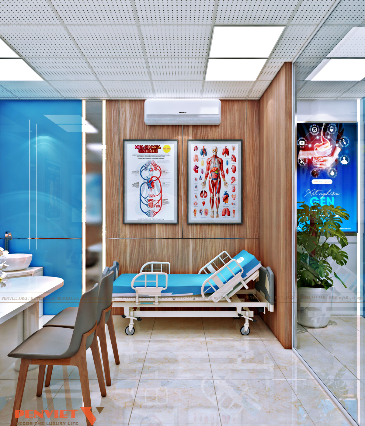 Thiết kế Bệnh viện Hùng Vương Hà Nội – Giải pháp không gian y tế hiện đại, tối ưu vận hành theo tiêu chuẩn bệnh viện T3 C23