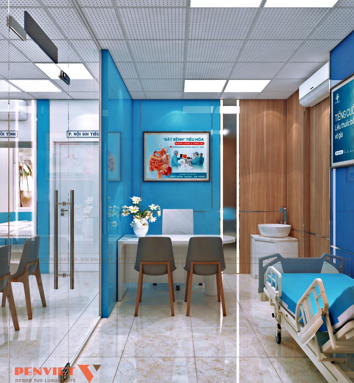 Thiết kế Bệnh viện Hùng Vương Hà Nội – Giải pháp không gian y tế hiện đại, tối ưu vận hành theo tiêu chuẩn bệnh viện T3 C26