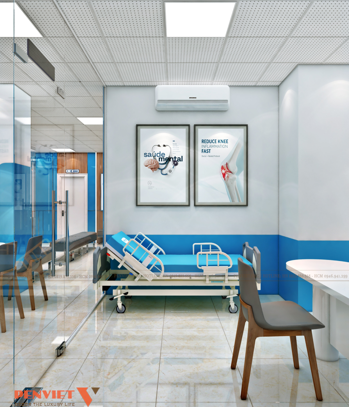 Thiết kế Bệnh viện Hùng Vương Hà Nội – Giải pháp không gian y tế hiện đại, tối ưu vận hành theo tiêu chuẩn bệnh viện T3 C34