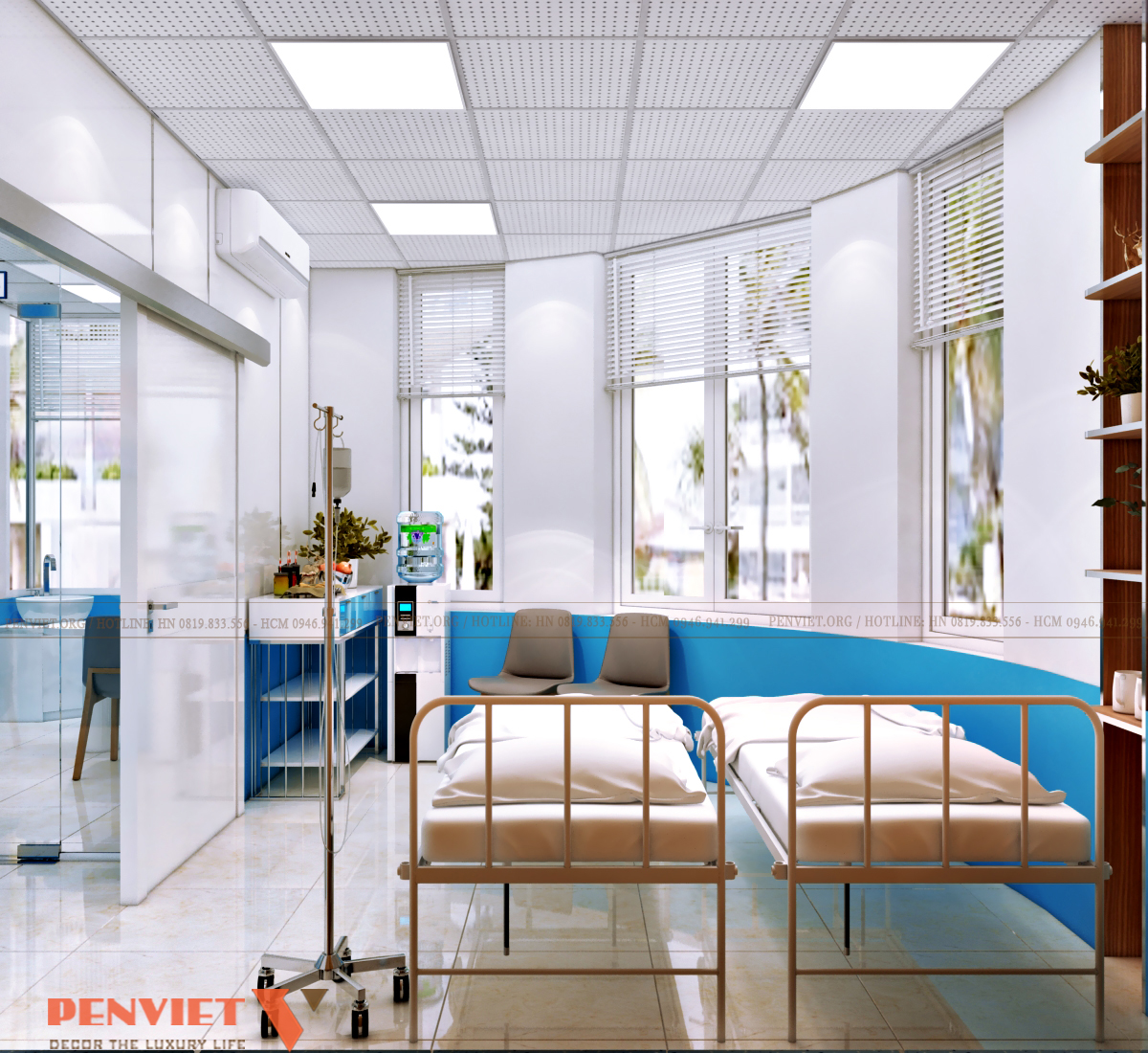 Thiết kế Bệnh viện Hùng Vương Hà Nội – Giải pháp không gian y tế hiện đại, tối ưu vận hành theo tiêu chuẩn bệnh viện T3 C37
