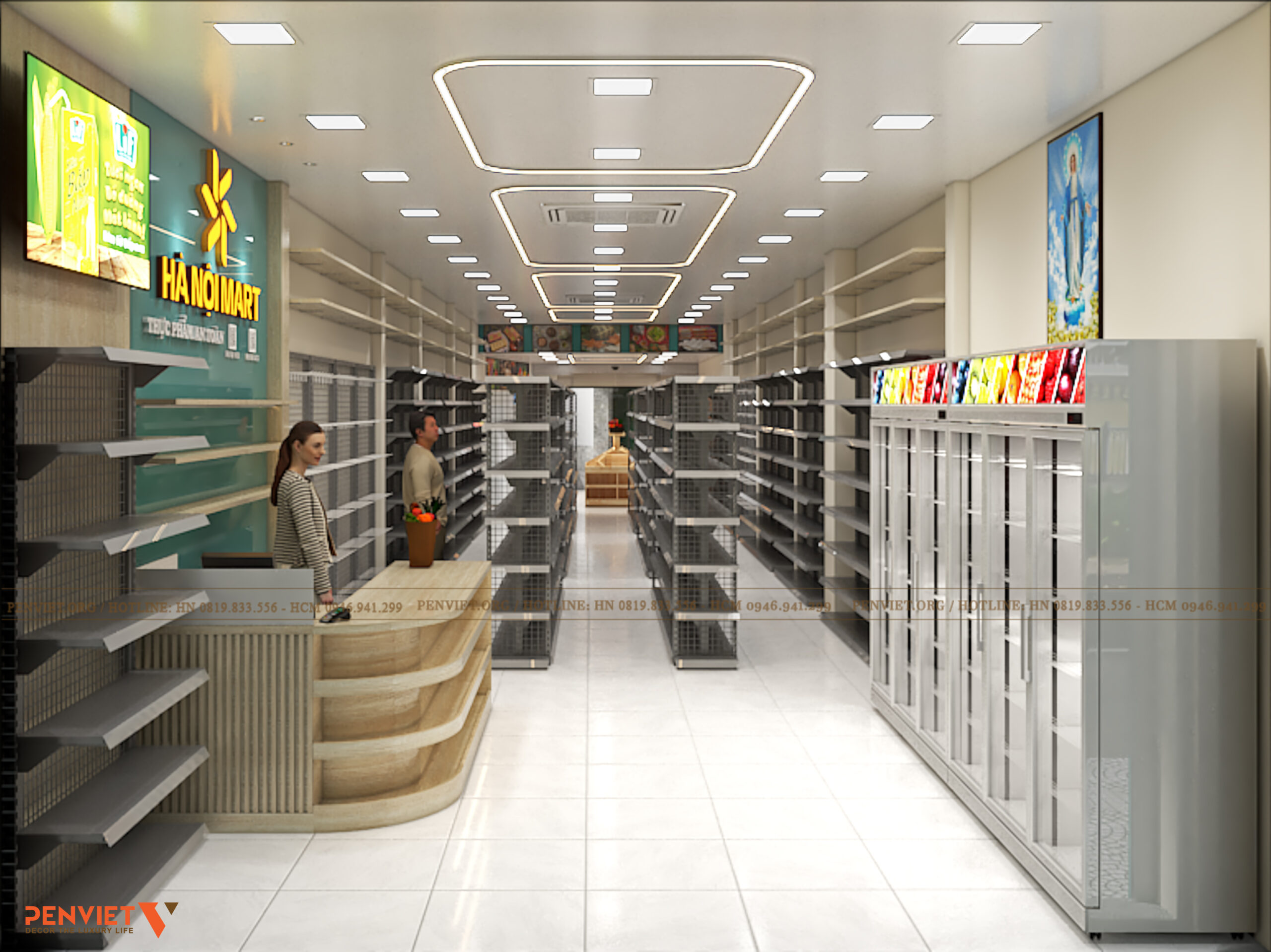 Thiết Kế Siêu Thị Hà Nội Mart Tân Bình – Không Gian Hiện Đại Mang Âm Hưởng Thủ Đô 05 1 scaled