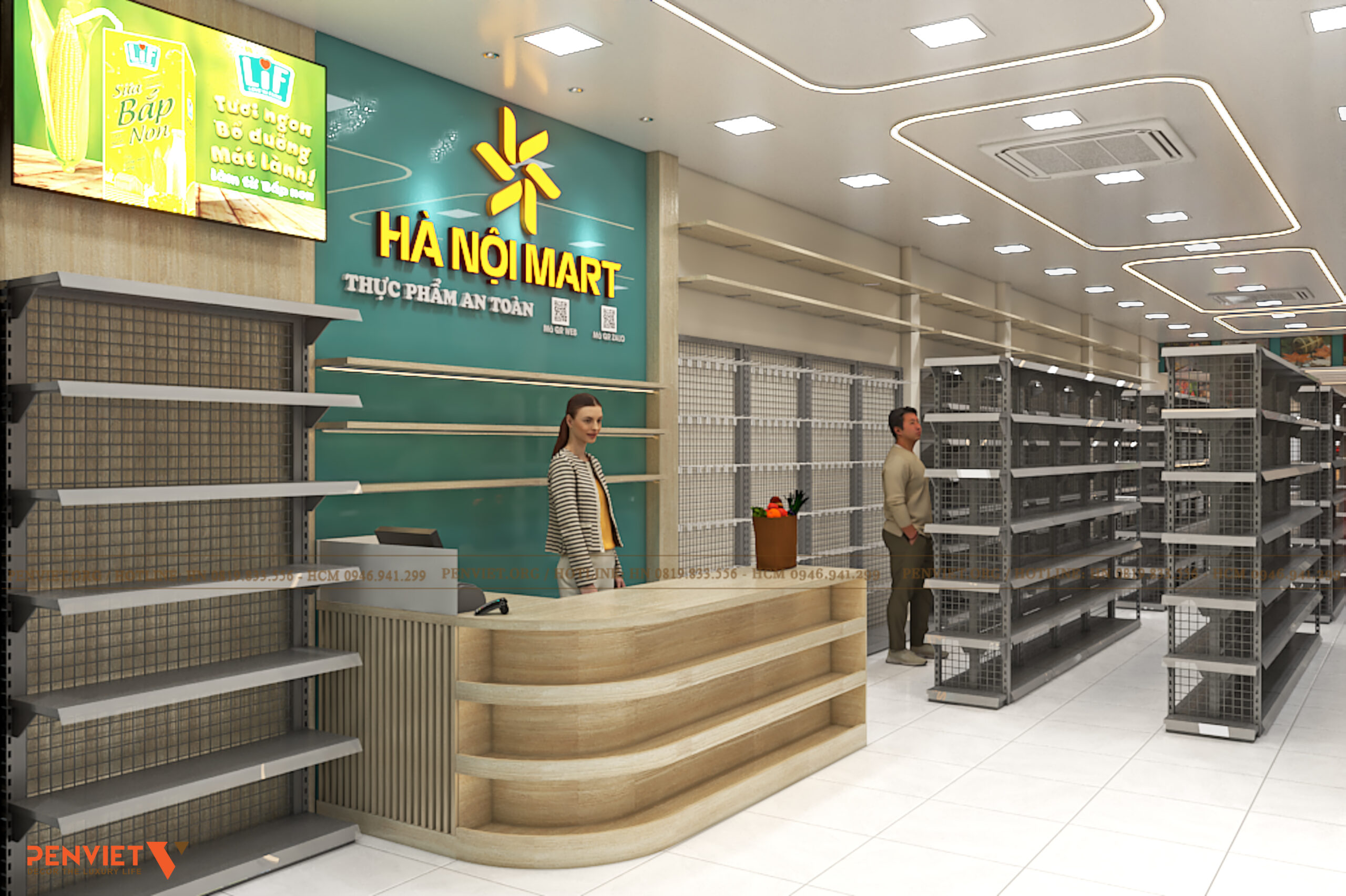 Thiết Kế Siêu Thị Hà Nội Mart Tân Bình – Không Gian Hiện Đại Mang Âm Hưởng Thủ Đô 06 scaled