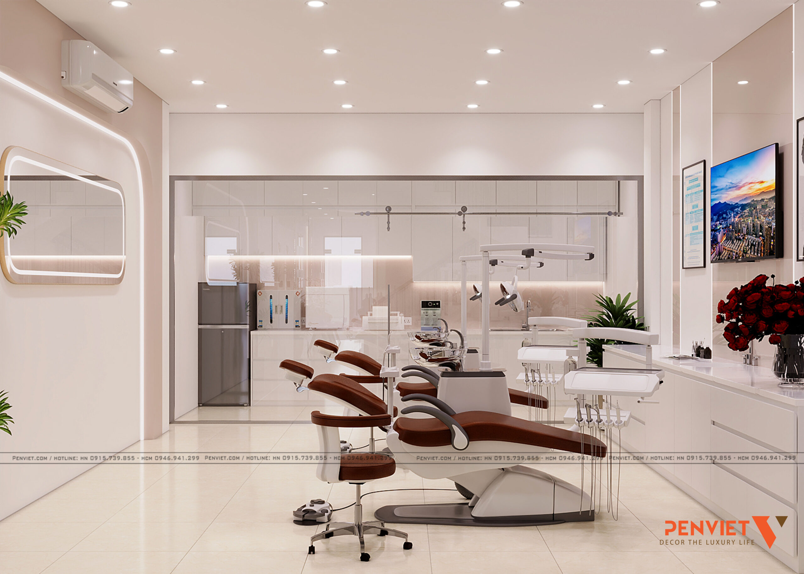 Thiết Kế Phòng Khám Nha Khoa Đại Thịnh 76m² – Hiện Đại, Tinh Tế Và Tối Ưu Công Năng 15 scaled