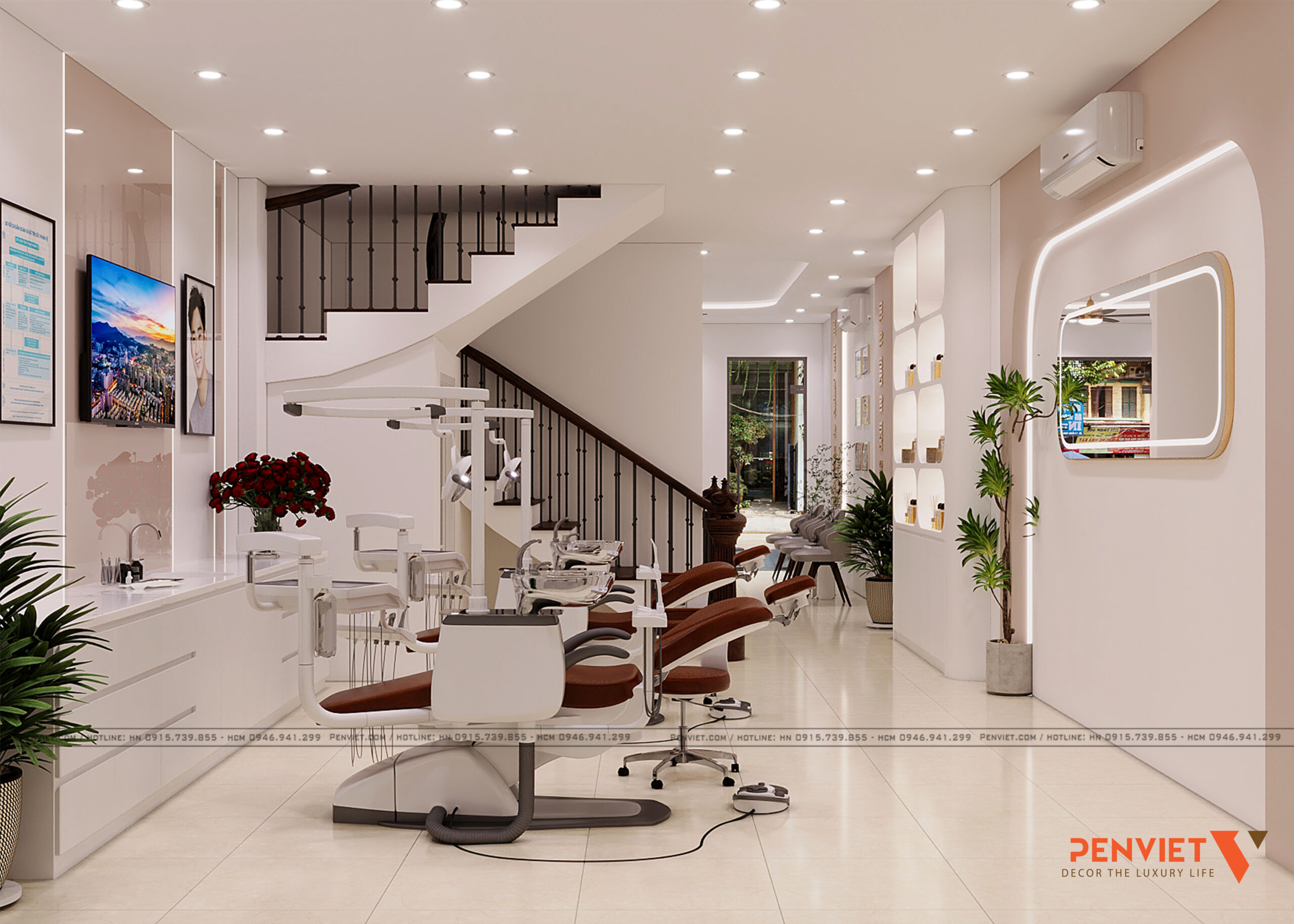 Thiết Kế Phòng Khám Nha Khoa Đại Thịnh 76m² – Hiện Đại, Tinh Tế Và Tối Ưu Công Năng 18 scaled