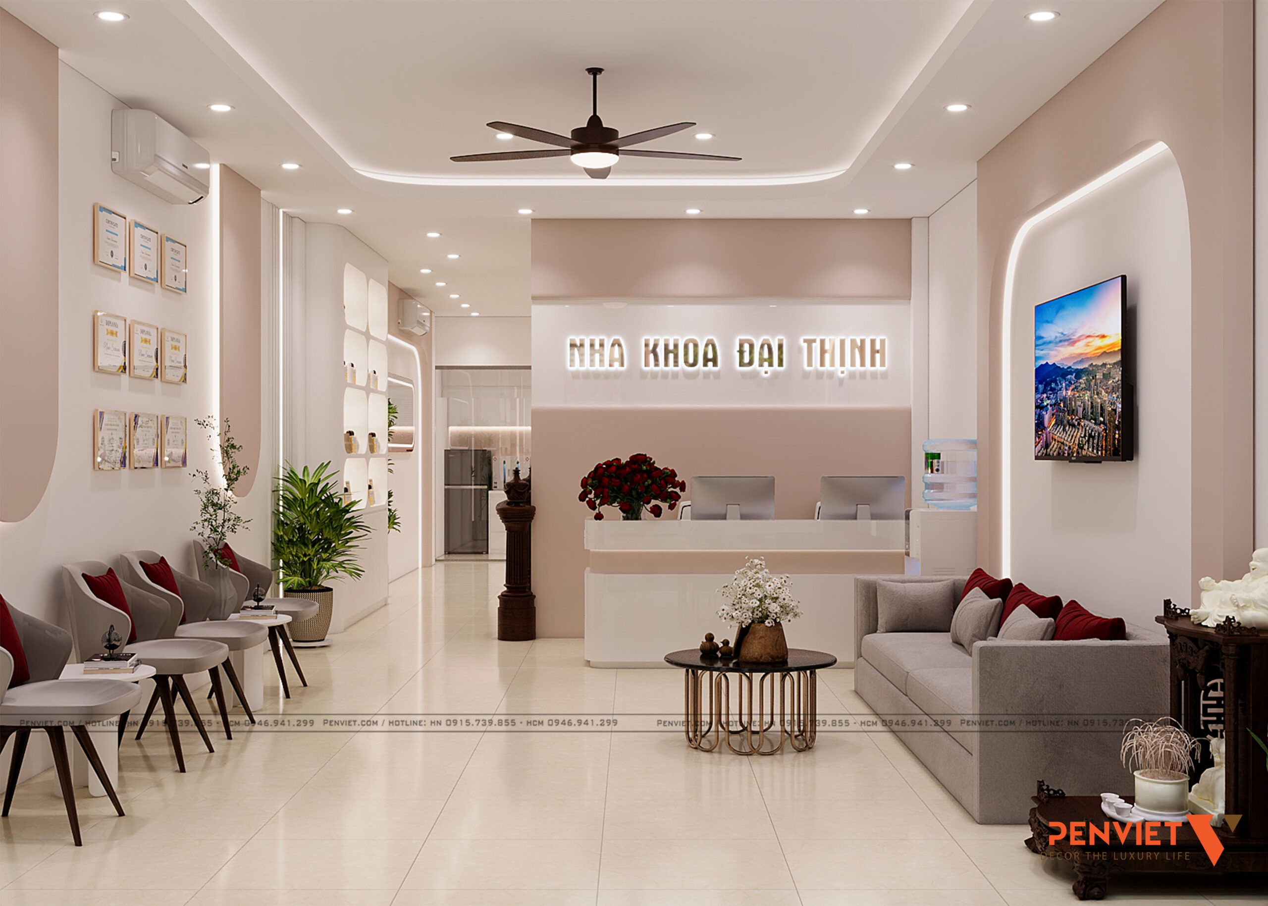 Thiết Kế Phòng Khám Nha Khoa Đại Thịnh 76m² – Hiện Đại, Tinh Tế Và Tối Ưu Công Năng 19 scaled