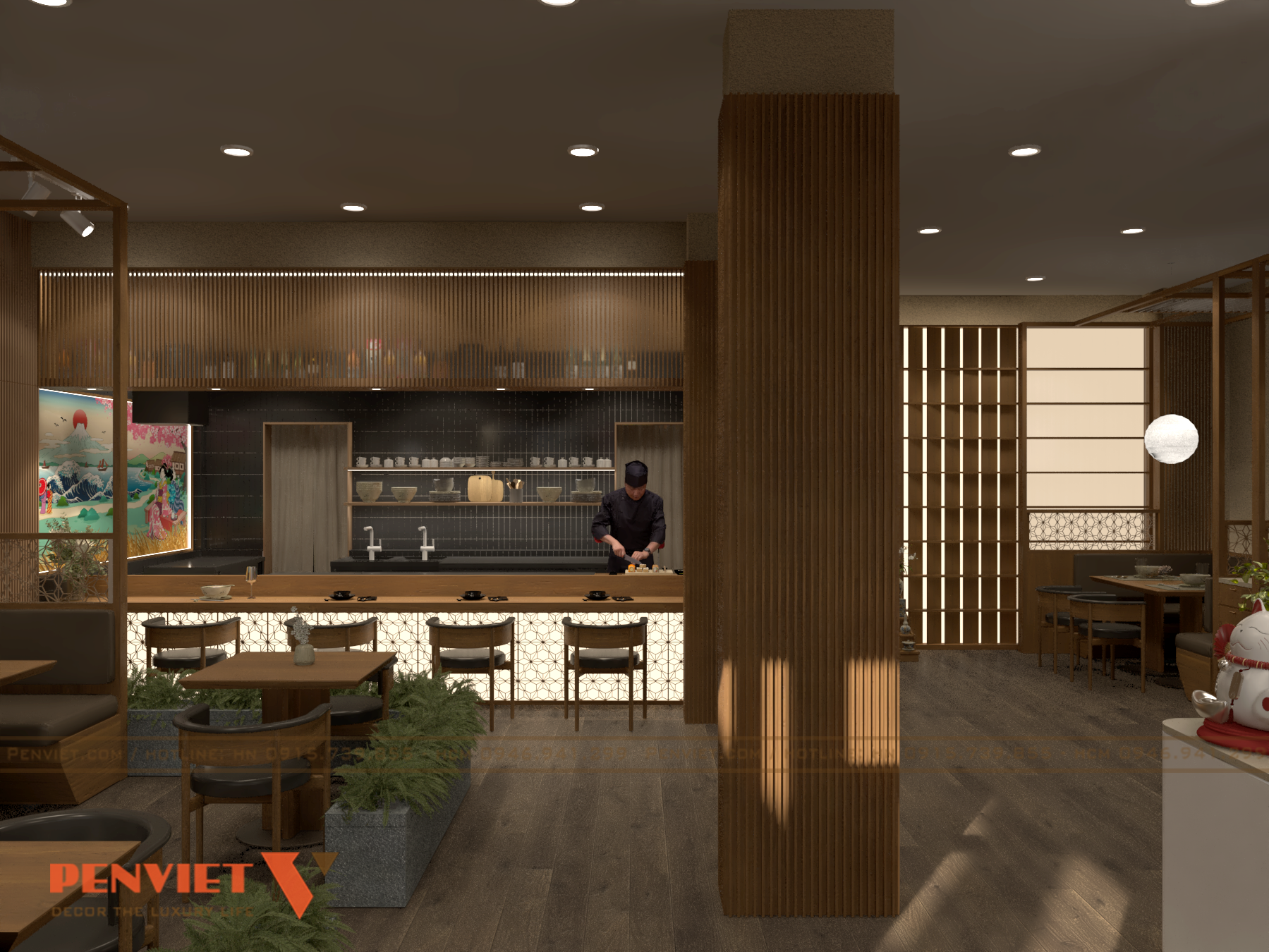 Thiết Kế Nhà Hàng Sushi Sawano – Không Gian Ẩm Thực Nhật Bản Giữa Lòng Bến Cát VIEW 14