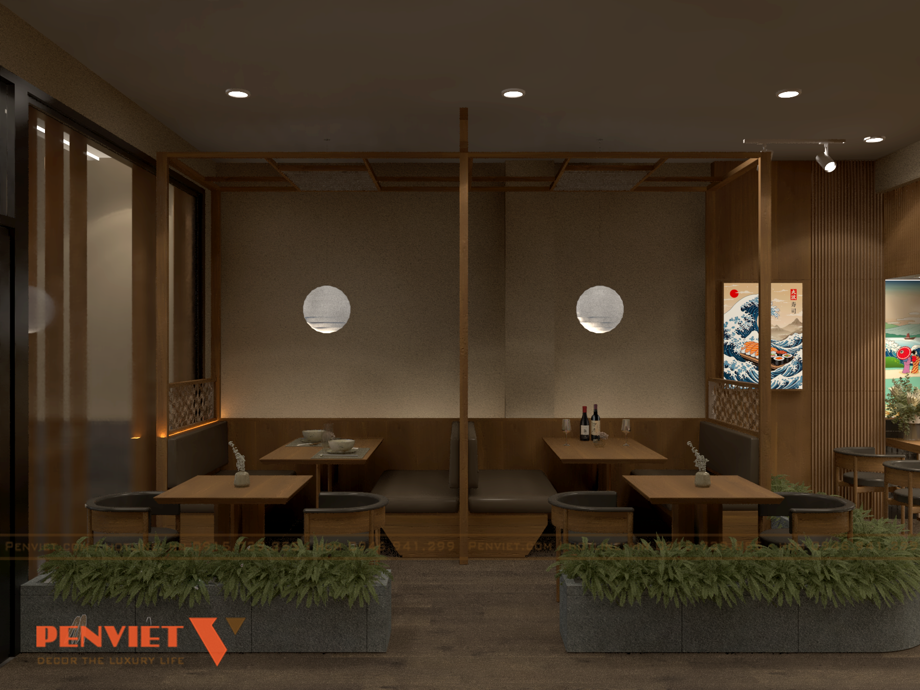 Thiết Kế Nhà Hàng Sushi Sawano – Không Gian Ẩm Thực Nhật Bản Giữa Lòng Bến Cát VIEW 15