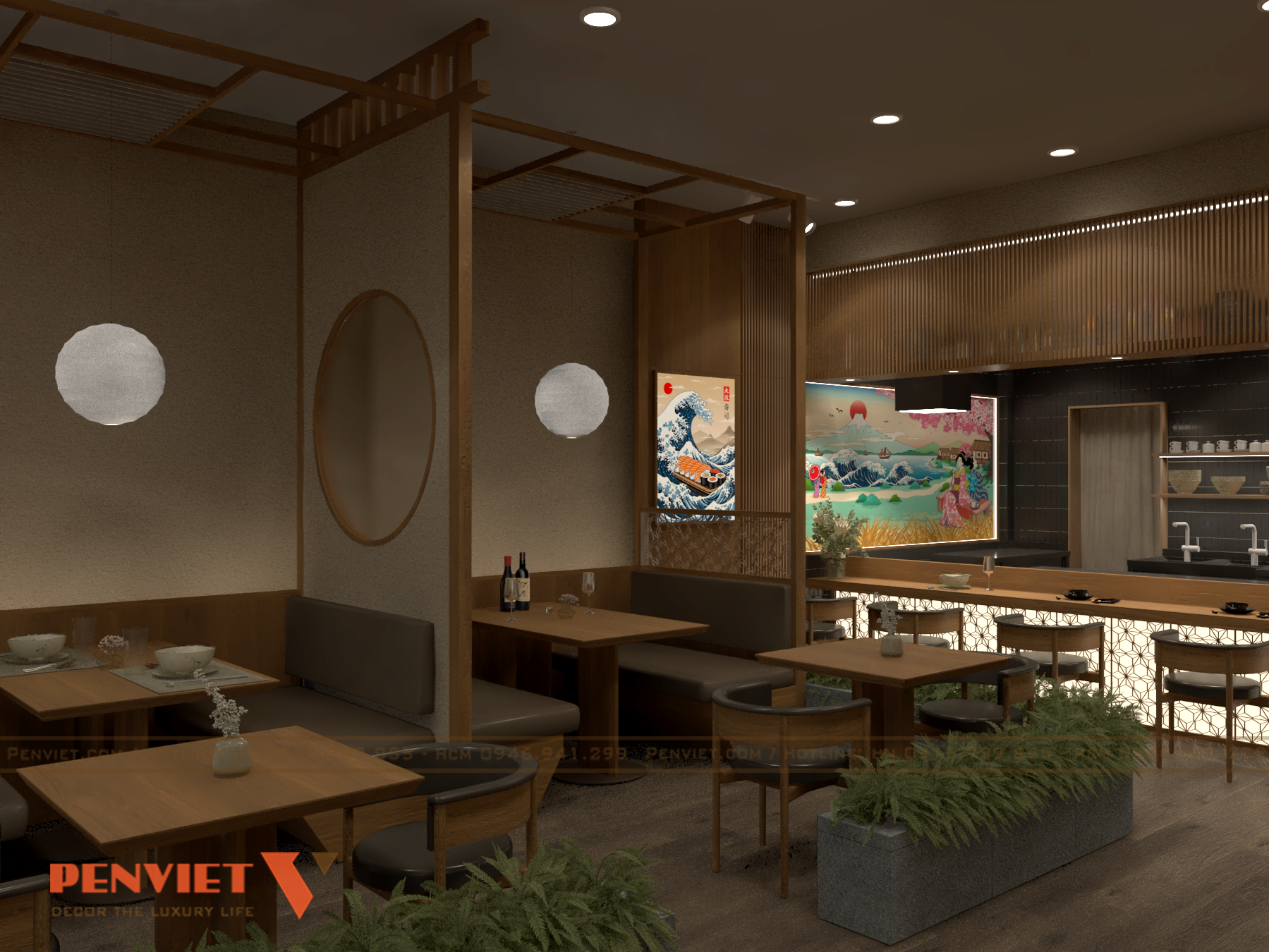 Thiết Kế Nhà Hàng Sushi Sawano – Không Gian Ẩm Thực Nhật Bản Giữa Lòng Bến Cát VIEW 16