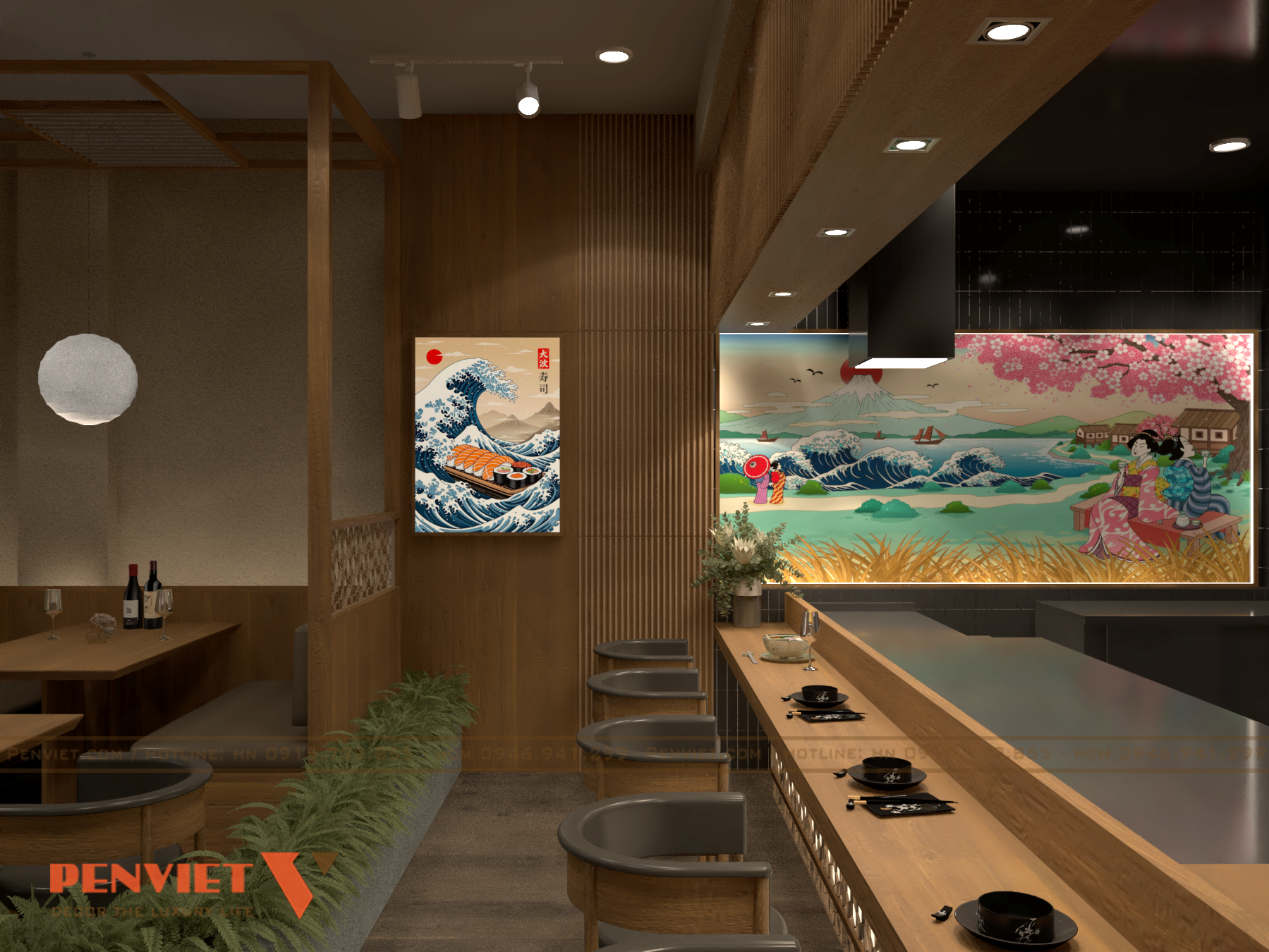 Thiết Kế Nhà Hàng Sushi Sawano – Không Gian Ẩm Thực Nhật Bản Giữa Lòng Bến Cát VIEW 18