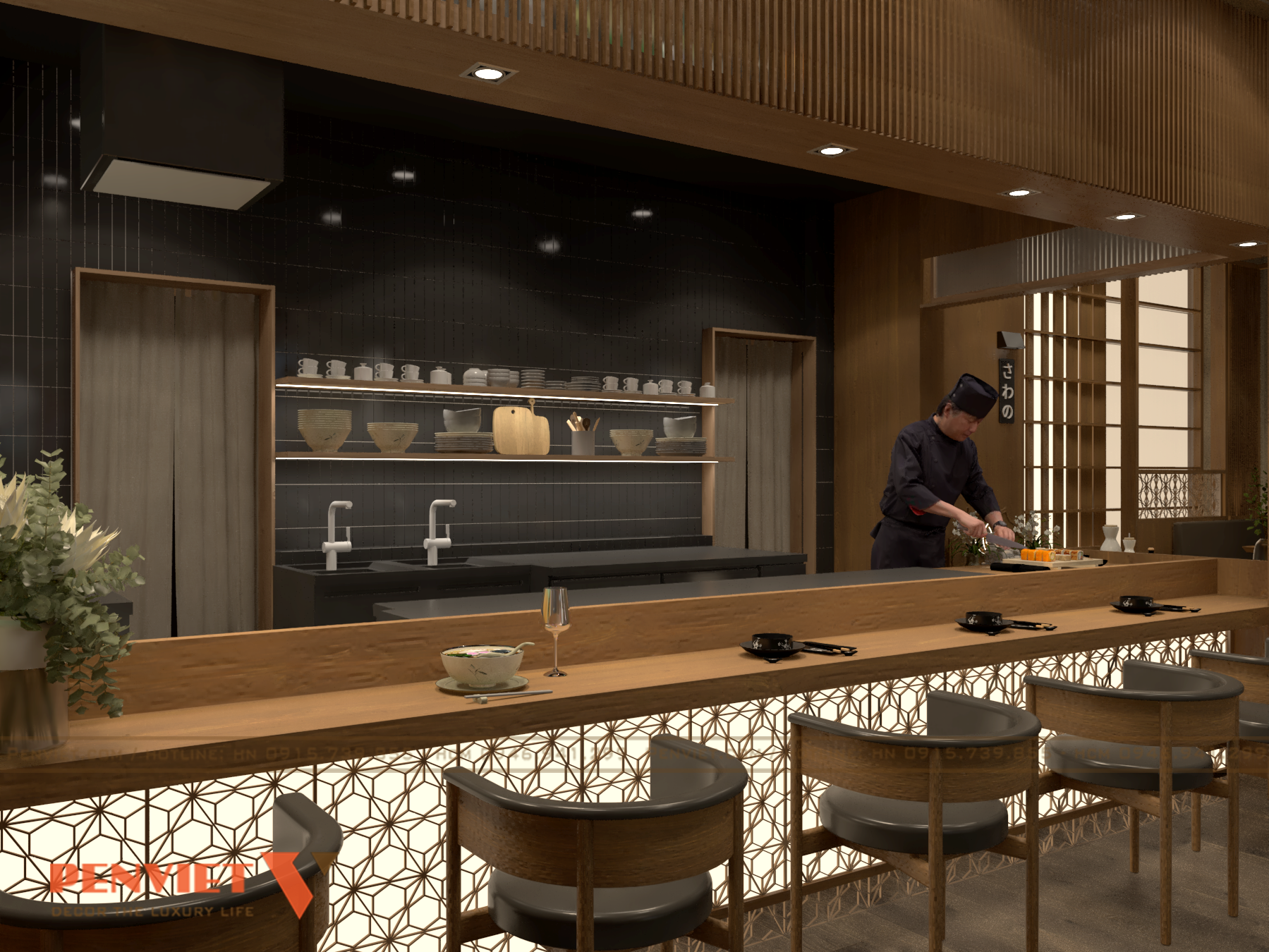 Thiết Kế Nhà Hàng Sushi Sawano – Không Gian Ẩm Thực Nhật Bản Giữa Lòng Bến Cát VIEW 20