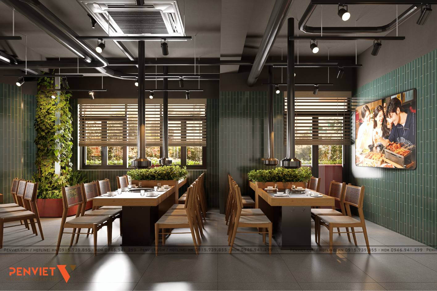 Thiết kế nhà hàng Bản Nướng tại Vinhomes Tuyên Quang – Đậm chất Tây Bắc, trọn vị sum vầy 13 2