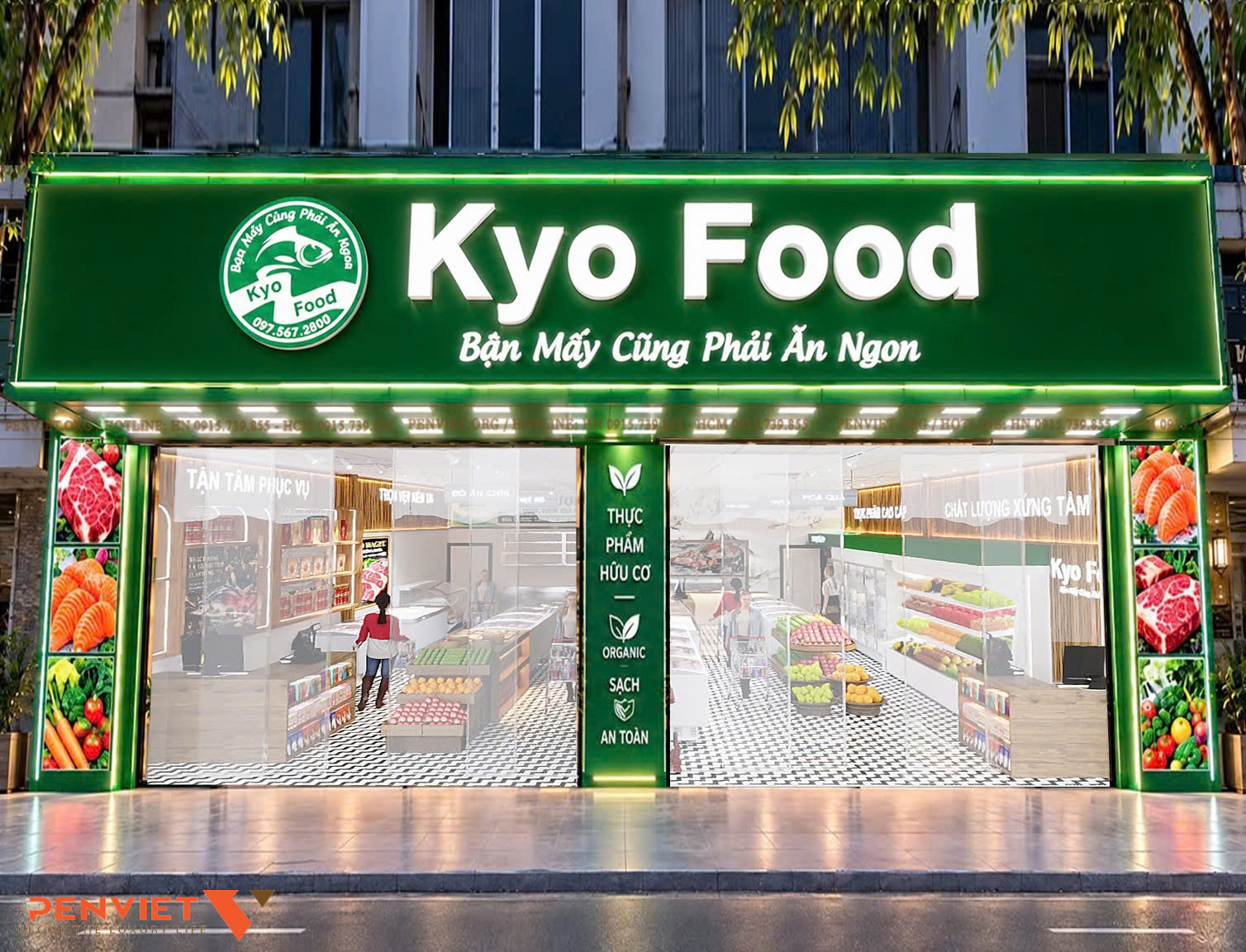 Thiết kế siêu thị Kyo Food Hải Dương