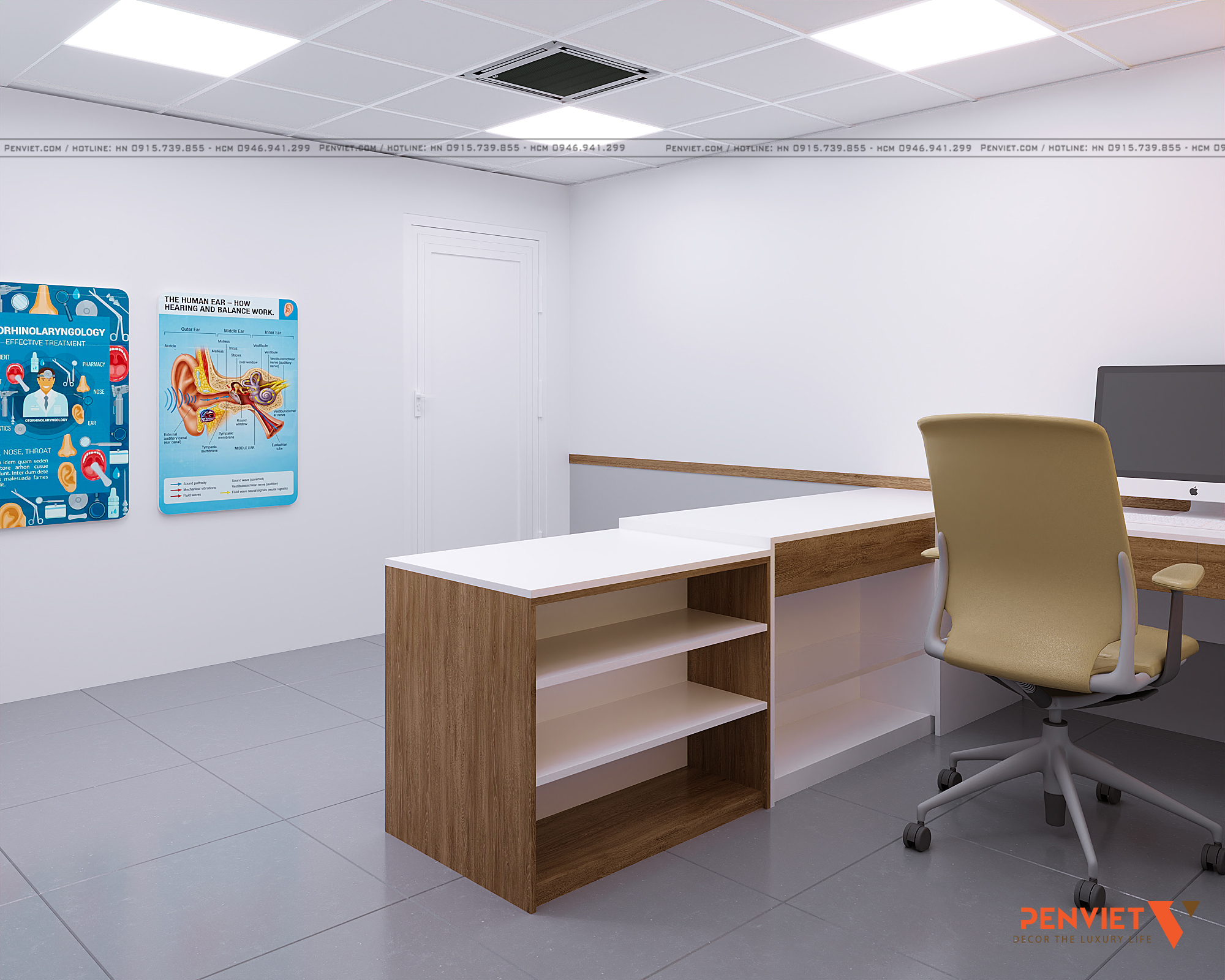 Thiết kế Phòng khám Tai Mũi Họng Phú Thượng – Không gian y tế hiện đại, thân thiện 19