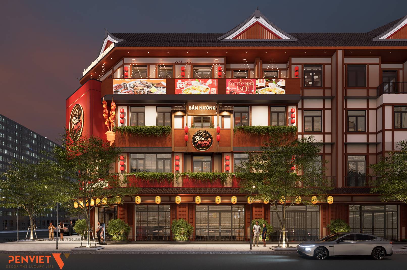 Thiết kế nhà hàng Bản Nướng tại Vinhomes Tuyên Quang – Đậm chất Tây Bắc, trọn vị sum vầy 2.1