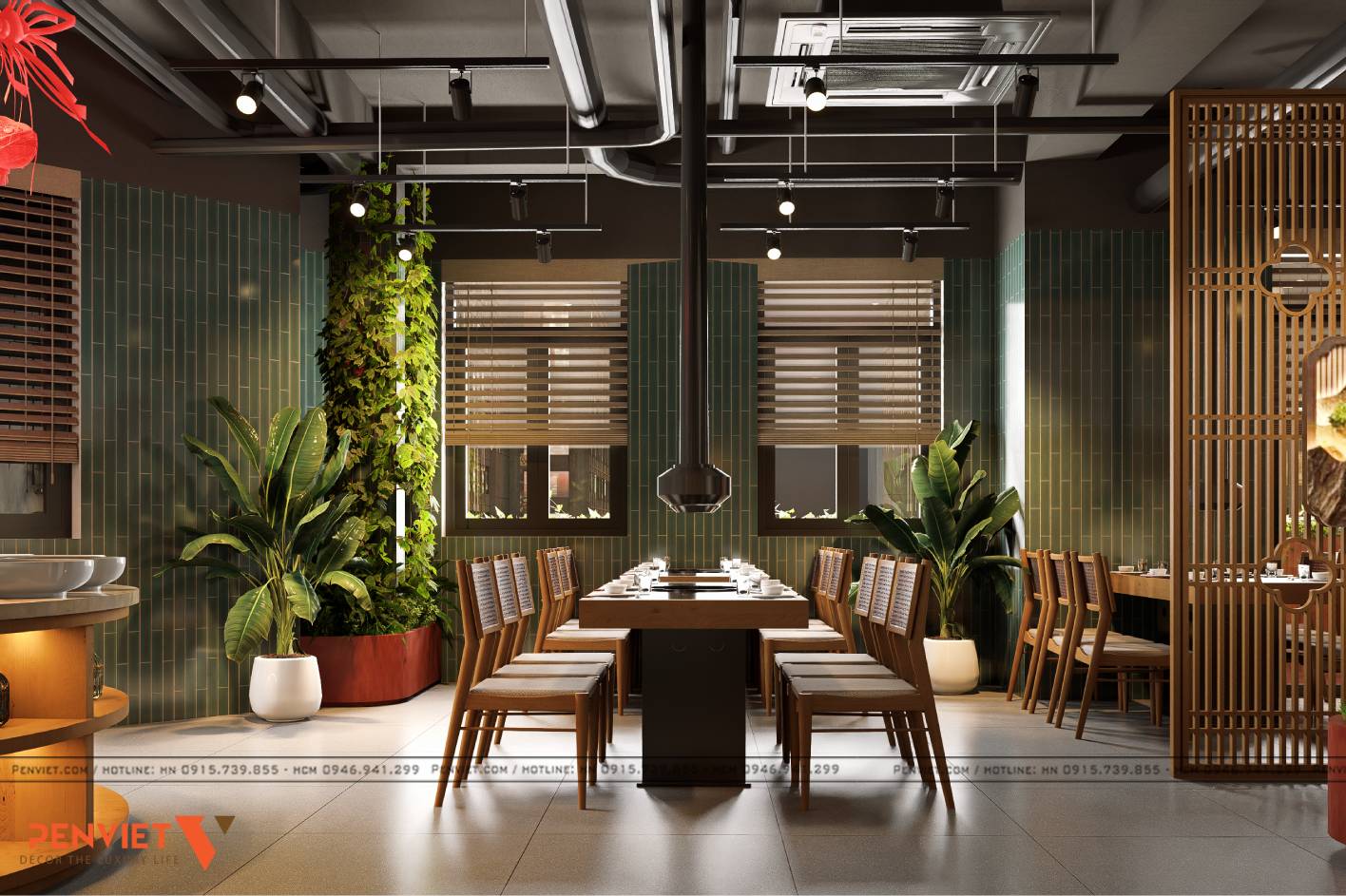 Thiết kế nhà hàng Bản Nướng tại Vinhomes Tuyên Quang – Đậm chất Tây Bắc, trọn vị sum vầy 3 3