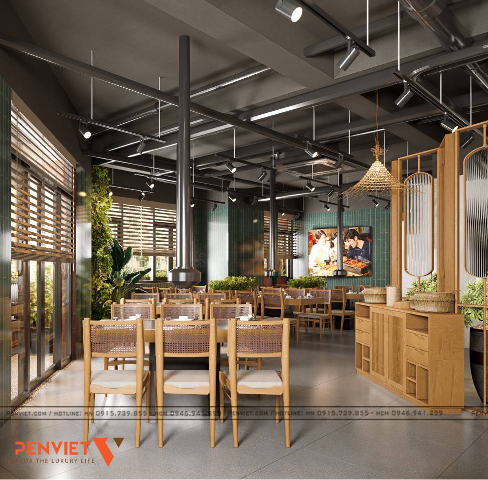 Thiết kế nhà hàng Bản Nướng tại Vinhomes Tuyên Quang – Đậm chất Tây Bắc, trọn vị sum vầy 6 2