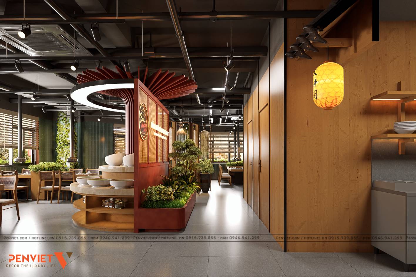 Thiết kế nhà hàng Bản Nướng tại Vinhomes Tuyên Quang – Đậm chất Tây Bắc, trọn vị sum vầy 8 2