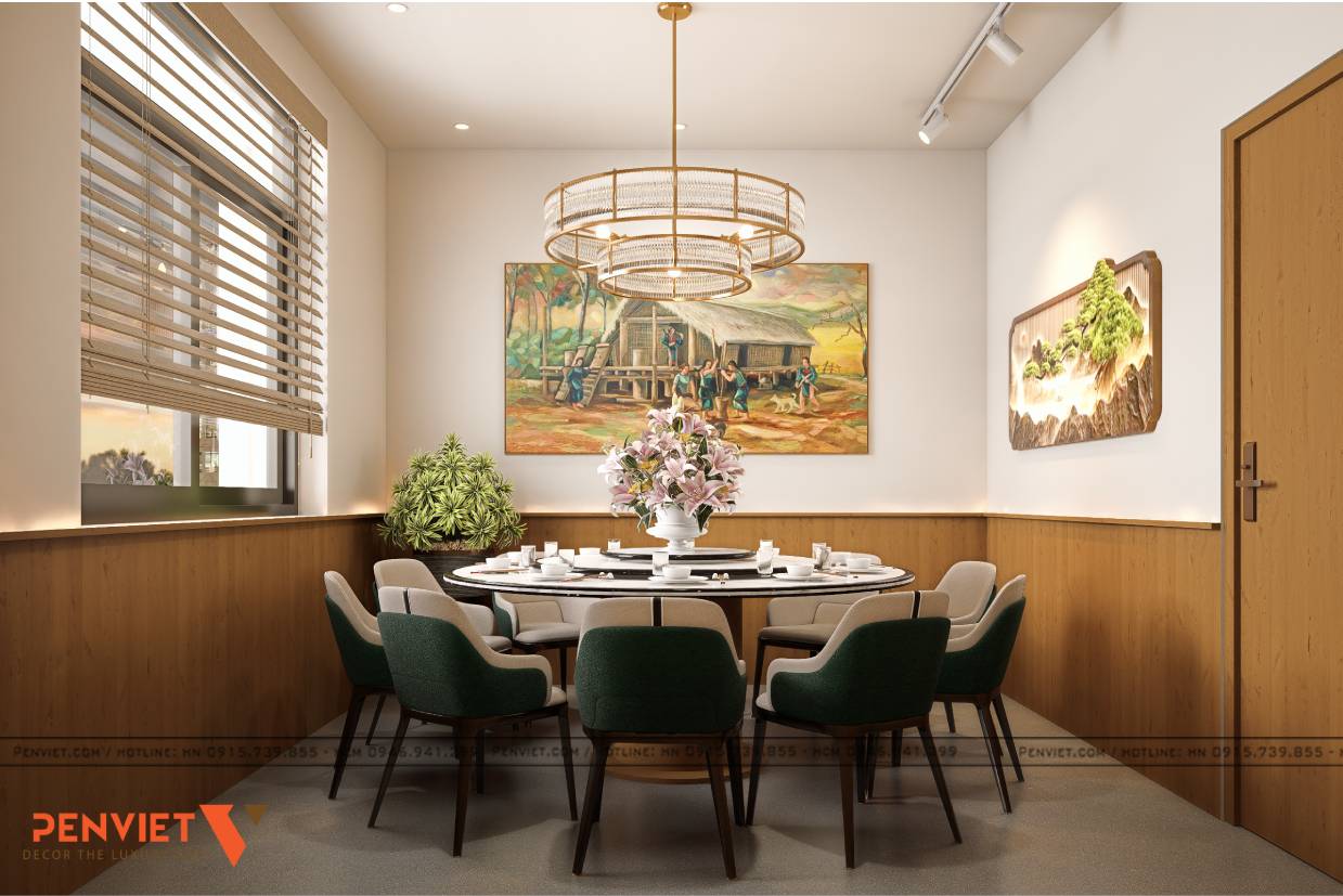 Thiết kế nhà hàng Bản Nướng tại Vinhomes Tuyên Quang – Đậm chất Tây Bắc, trọn vị sum vầy 9 3