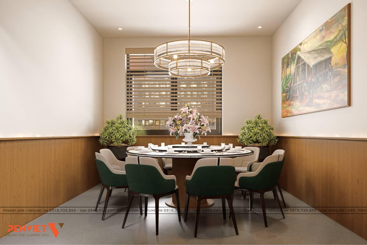 Thiết kế nhà hàng Bản Nướng tại Vinhomes Tuyên Quang – Đậm chất Tây Bắc, trọn vị sum vầy P.Vip 3.1