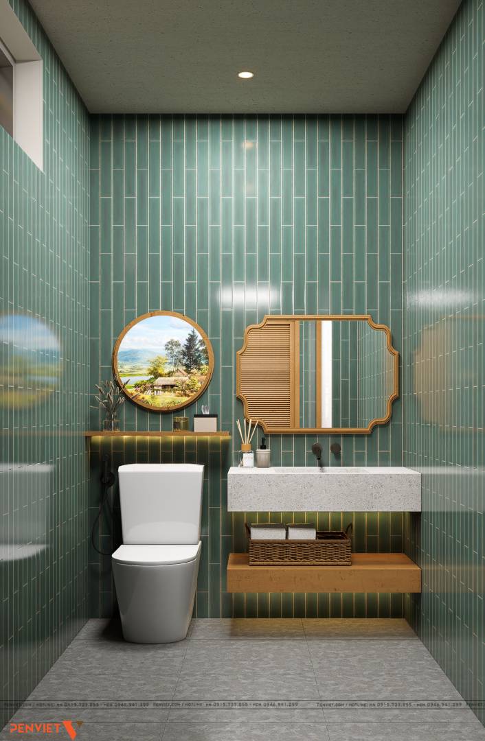 Thiết kế nhà hàng Bản Nướng tại Vinhomes Tuyên Quang – Đậm chất Tây Bắc, trọn vị sum vầy WC 3